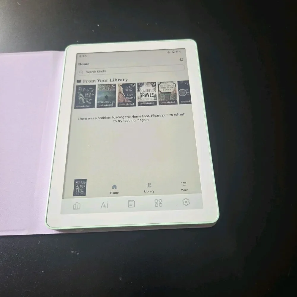 Bigme B6 Color [Green]+Lilac Magnetic Case Bundle, E-Ink eReader Tablet 4G+64G